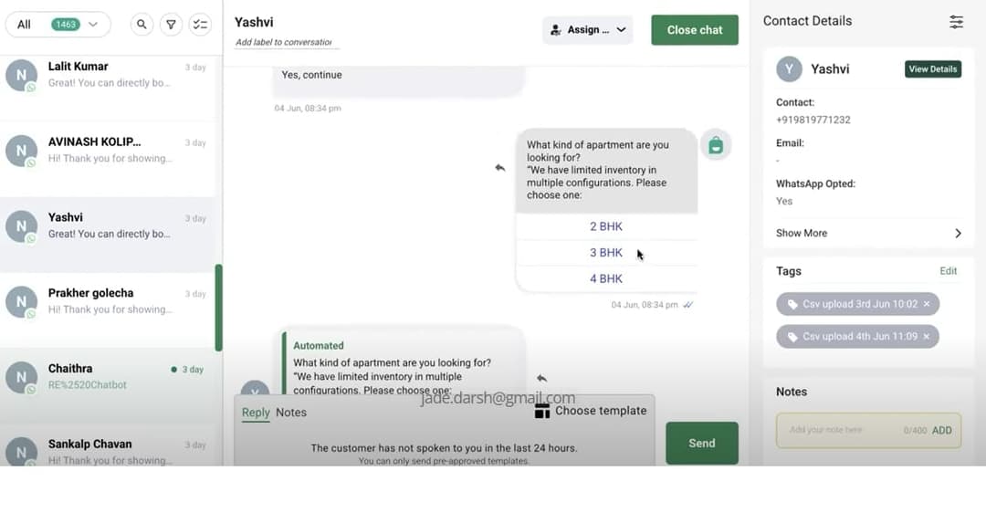 WhatsApp Follow-Up Flow